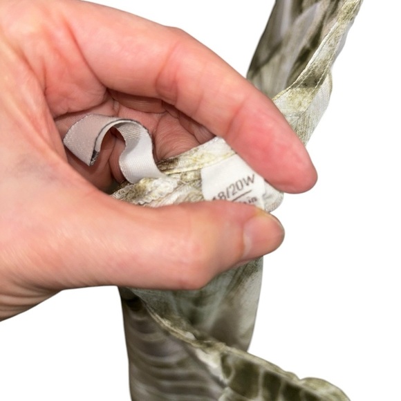 Cato Women's Size 18/20W Kaftan Blouse Top Sheer Tie-Dye Green Cover-Up - Picture 8 of 9